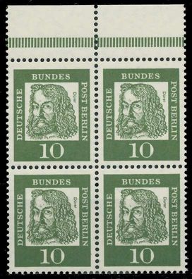 BERLIN DS BED. Deutsche Nr 202P postfrisch Viererblock X906CC2