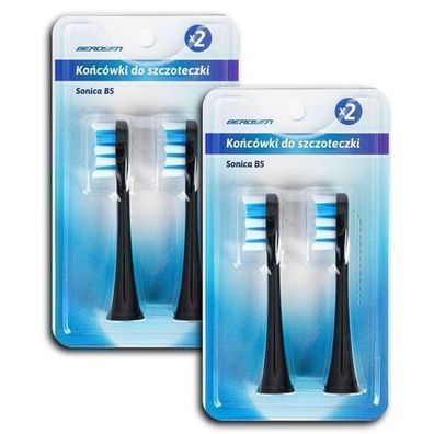 B5 Berdsen Schallzahnbürstenköpfe, 4 Stück