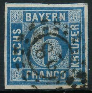 BAYERN Mühlradstempel AUF Nr 10 oMR 28 zentrisch gestempelt X712BD6