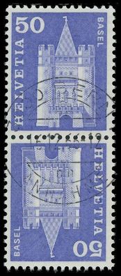 Schweiz Zusammendruck Nr K48x zentrisch gestempelt SENKR PAA X729012