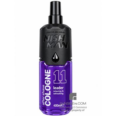 NishMan/After Shave Cologne 11 "Leader" 400ml/Bartpflege/Gesichtspflege
