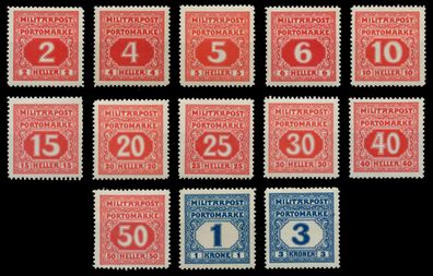 Österreich Bosnien Herzegowina PORTO Nr 14-26 ungebraucht X742B5A
