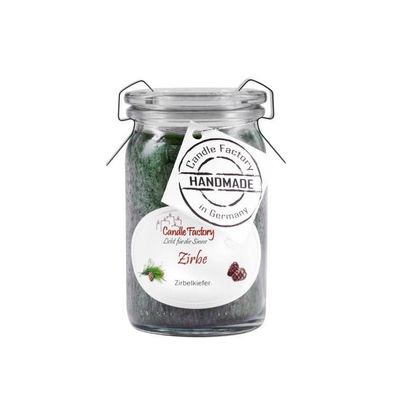 Candle Factory Baby-Jumbo Duftkerze im Weckglas, Zirbe, 308-067 1 St