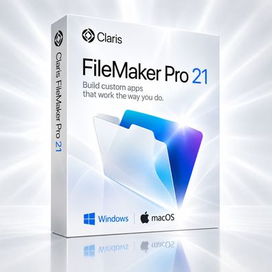Claris FileMaker Pro 21 Vollversion für Windows & macOS - Datenbank Software