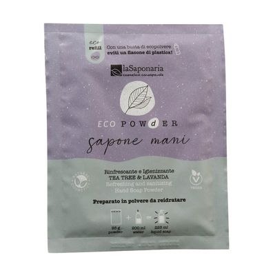 La Saponaria Handseifenpulver, Teebaum und Lavendel, 25 g