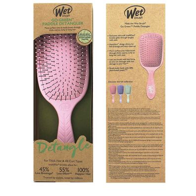 Wet Brush Go Green Paddle Detangler, Rosa