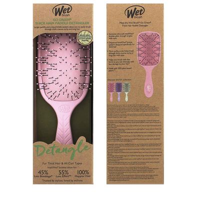 Wet Brush Go Green Haarentferner für dickes Haar, Rosa
