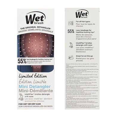 Holographischer Mini-Detangler für feuchte Haare, bronzefarben