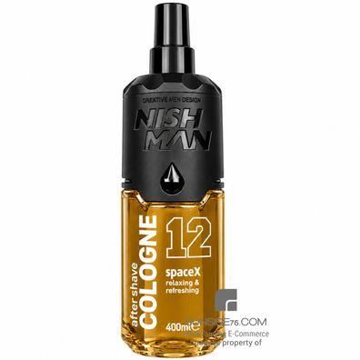 NishMan/After Shave Cologne 12 "SpaceX" 400ml/Bartpflege/Gesichtspflege
