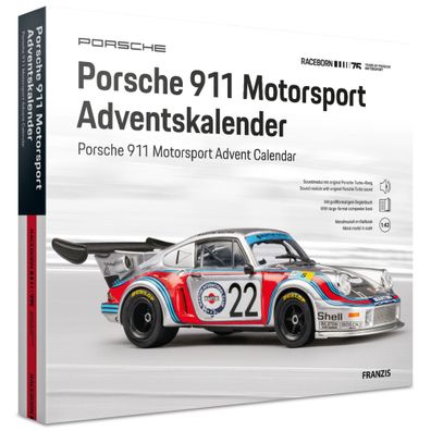 Porsche 911 75 Jahre Motorsport Modellauto Modellbau Adventskalender Franzis