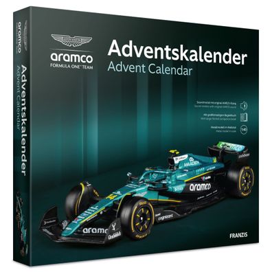 Formel 1 Aston Martin Aramco Modellbau Rennwagen Adventskalender Bausatz Franzis