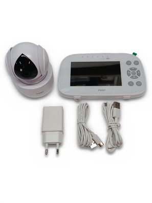 Reer BabyCam XL Move Babyphone mit Kamera 4,3 Zoll Display 300 m Weiß Grau