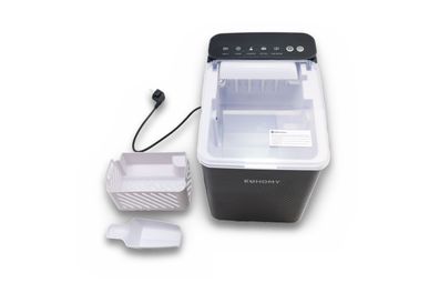 Euhomy Eiswürfelmaschine 12 kg in 24 h 9 Eiswürfel 2 Größen Selbstreinigung