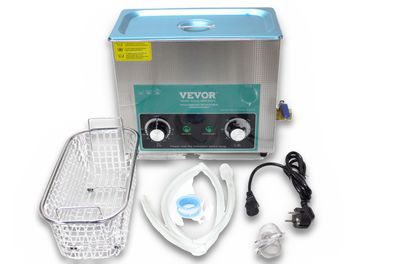 VEVOR Ultraschallreiniger 6 L Edelstahl mit Heizung und Timer 180 W 40 kHz