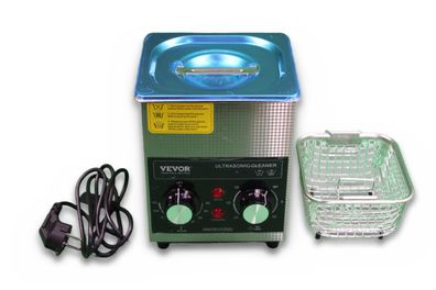 VEVOR Ultraschallreiniger 2 L Defekt mit Heizung Timer Korb 60 W Edelstahl