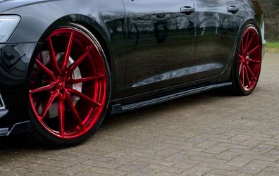 Ingo Noak Tuning Seitenschwellersatz aus ABS mit seitlichem Wing vorn für Audi A6 C8