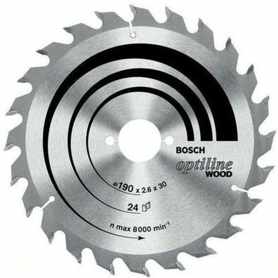 Bosch Kreissägeblatt Optiline Wood für Handkreissägen, 165x20/16x1,7mm, 36