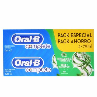 Oral B Complete Dentifrico Enjuage + Blanqueante lote