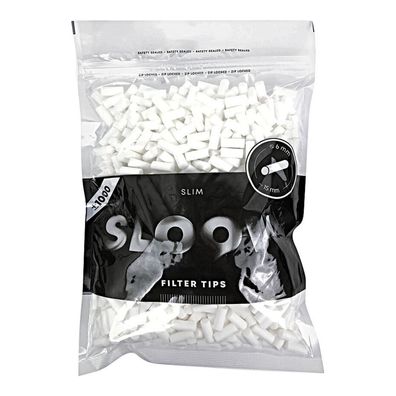 Sloow Filter Tips 6mm - 1000Stk