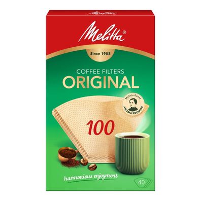 Melitta 100 Kaffeefilter Original Braun 40 Stück