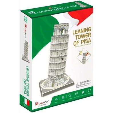 Cubicfun 3D-Puzzle Schiefer Turm von Pisa 27 Teile