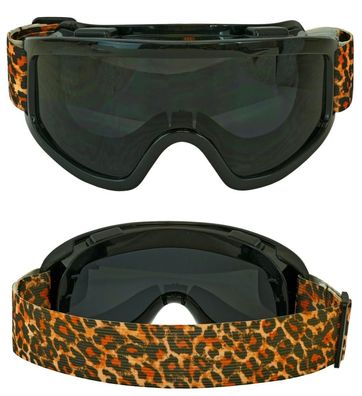 Skibrille Apres-Ski Leopardenmuster