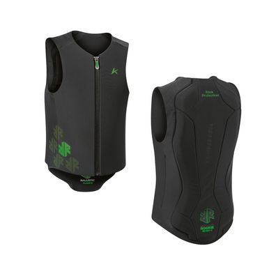 Komperdell Ballistic Flex Fit Pro Jr – Rückenprotektor schwarz/grün