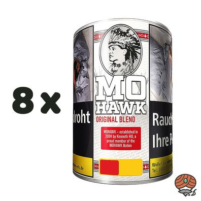 Mohawk Original / Virginia Blend Feinschnitt Tabak Dose 8x 100g