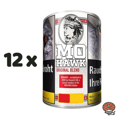Mohawk Original / Virginia Blend Feinschnitt Tabak Dose 12x 100g