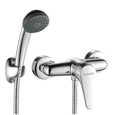 Komplette Set Brausearmatur Wasserhahn ORIS Brausebatterie für Badezimmer in Chrom