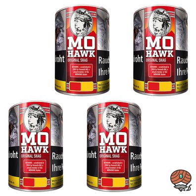 Mohawk Original Shag Tabak Dose 4x 110g