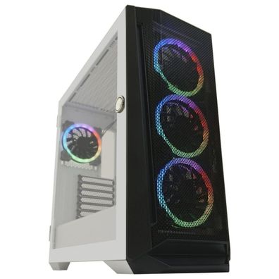 LC-Power Geh Midi Gaming 805BW-ON Holo-1 X Hartglas