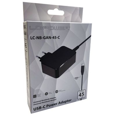 LC-Power Netzteil Notebook-Netzteil LC-NB-GAN-45-C 45W