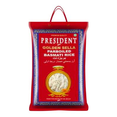 President Golden Sell Parboiled Basmati Rice 10 KG