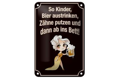 Blechschild Oktoberfest Wurst Germany, 3 vers. Größen, Spruch