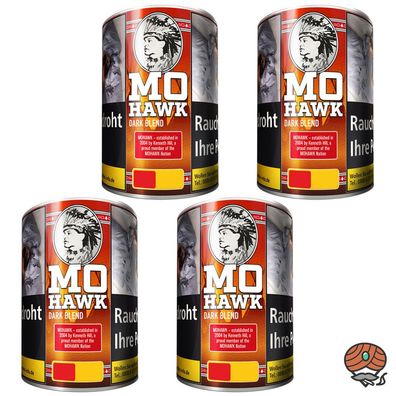 Mohawk Dark Blend Feinschnitt Tabak Dose 4x 100g
