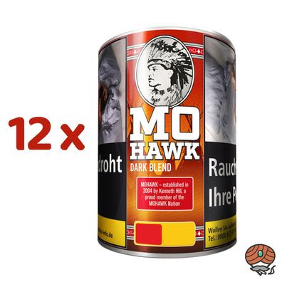 Mohawk Dark Blend Feinschnitt Tabak Dose 12x 100g