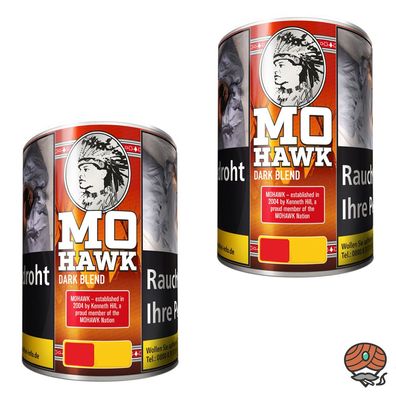 Mohawk Dark Blend Feinschnitt Tabak Dose 2x 100g