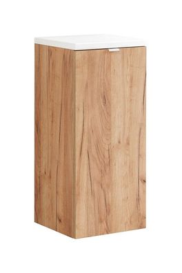 Badezimmerschrank mit Wäschekorb FORT 811 goldene eiche