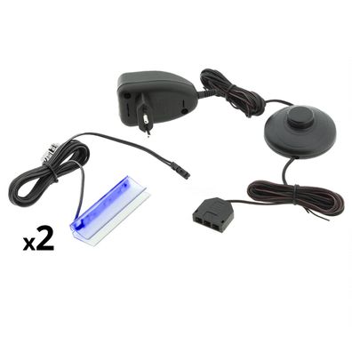 2- Punkt LED Glasbodenbeleuchtung blau