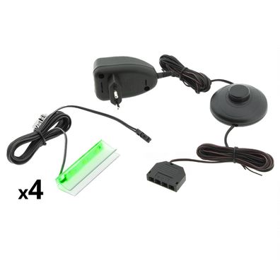 4- Punkt LED Glasbodenbeleuchtung grén