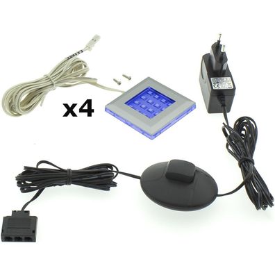 LED-Beleuchtung QUATRO 4P blau