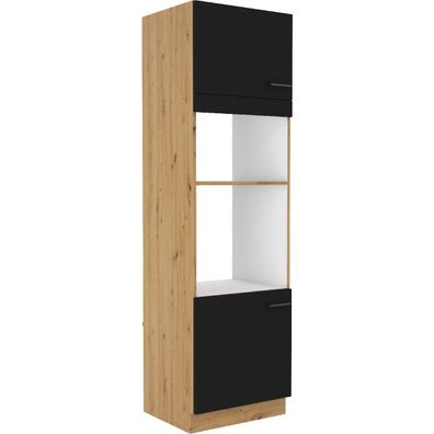 Hochschrank 60 MADERA 24 artisan eiche / schwarz