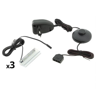 3- Punkt LED Glasbodenbeleuchtung weiß