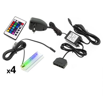 4- Punkt LED Glasbodenbeleuchtung RGB