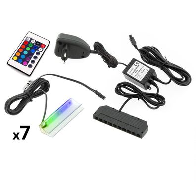 7- Punkt LED Glasbodenbeleuchtung RGB