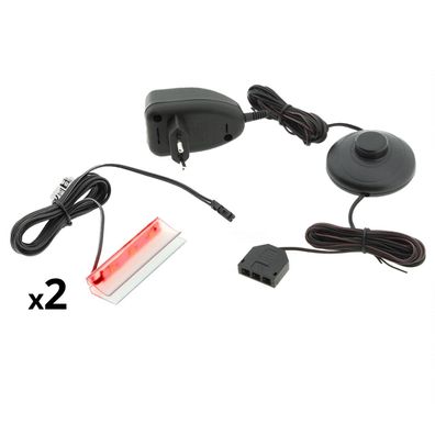2- Punkt LED Glasbodenbeleuchtung rot