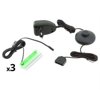 3- Punkt LED Glasbodenbeleuchtung grén