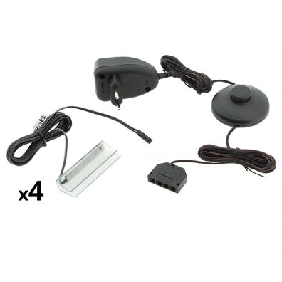 4- Punkt LED Glasbodenbeleuchtung weiß