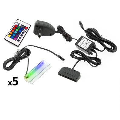 5- Punkt LED Glasbodenbeleuchtung RGB